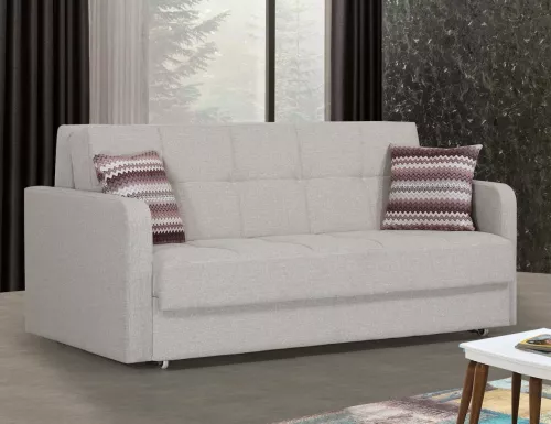 Einzigartig und handgefertigt  Stella 2,5-Sitzer-Bettsofa B180xT102xH88cm (Bettfläche 160x190cm)