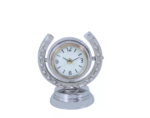 Einzigartig und handgefertigt  Tischuhr Glück