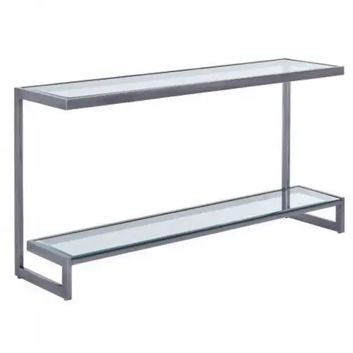 Einzigartig und handgefertigt  Console Table Norton 150x40x76cm with Clear Glass