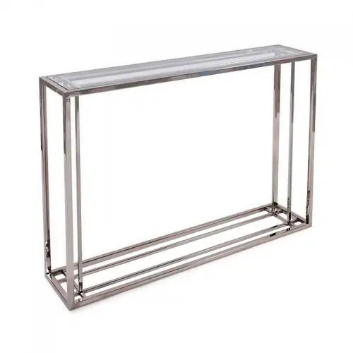 Einzigartig und handgefertigt  Console Table 114x25x78cm with Clear Glass