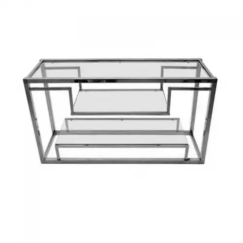 Einzigartig und handgefertigt  Console Table 150x40x75cm With Clear Glass