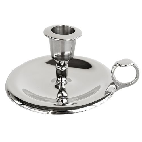 Einzigartig und handgefertigt  Kerzenständer 13x6x11cm mit Halter silber