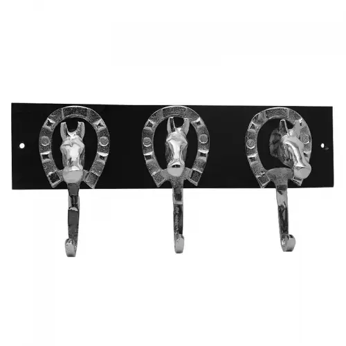 Einzigartig und handgefertigt  Haken 40.5x18.5x8cm Für 3 Pferde