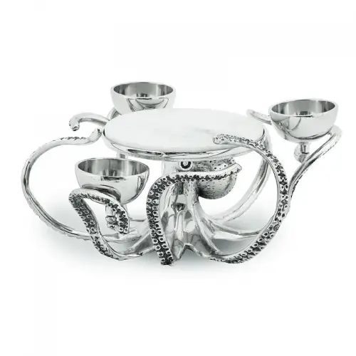 Oktopus Chip & Dip 42x42x16cm Oktopus Sivler