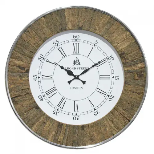 Einzigartig und handgefertigt  Wanduhr 46x5x46cm Rund