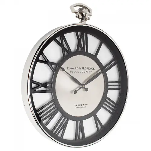 Einzigartig und handgefertigt  Wanduhr Zenda 51x5x61cm groß