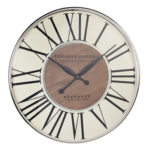 Einzigartig und handgefertigt  Wanduhr 62x6x62cm (Holzlaminat)