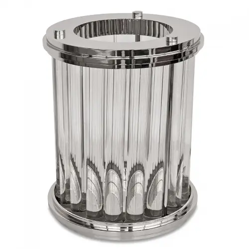 Einzigartig und handgefertigt  Hurricane Leuchte 27x27x33cm Art Deco Medium