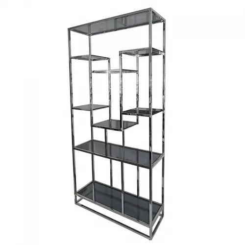 Einzigartig und handgefertigt  Glasvitrine Maynard 100x36x210cm