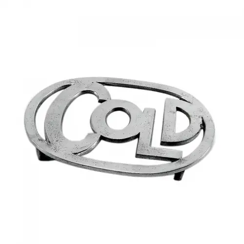 Einzigartig und handgefertigt  Untersetzer 19x9.5x3.5cm Kaltes Silber