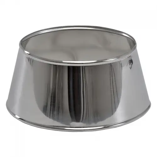 Einzigartig und handgefertigt  Lampenschirm 23x18x11cm Oval silber