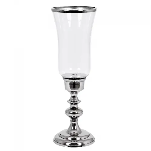 Einzigartig und handgefertigt  Hurricane Fernando 17x17x54cm silber