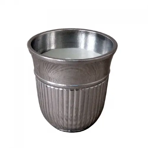 Einzigartig und handgefertigt  Teelichthalter 5x5x5cm mit Vanila Kerze klein