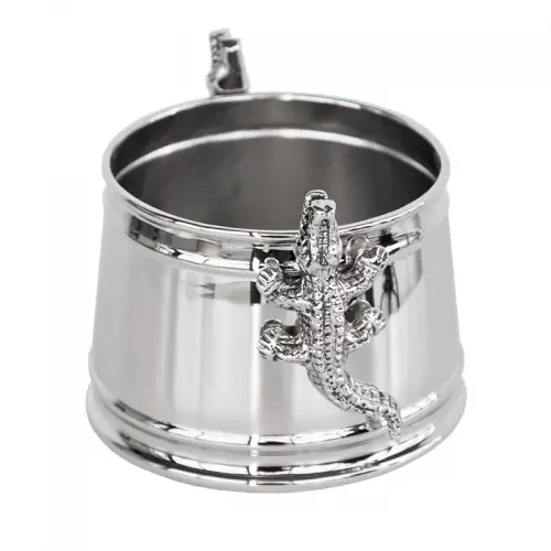 Einzigartig und handgefertigt  Weinkühler 12x12x10cm Aligator