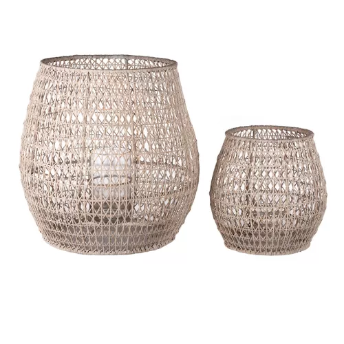 Einzigartig und handgefertigt  Laternenset Ariana 50x50x50cm & 32x32x32cm