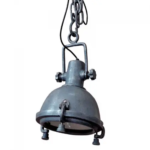 Einzigartig und handgefertigt  Deckenleuchte 28x23x41cm roh silber