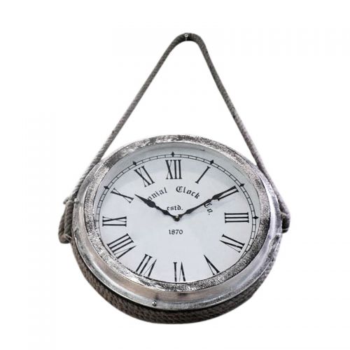 Einzigartig und handgefertigt  Wanduhr 39x39x12cm Rund mit Aufhängeseil