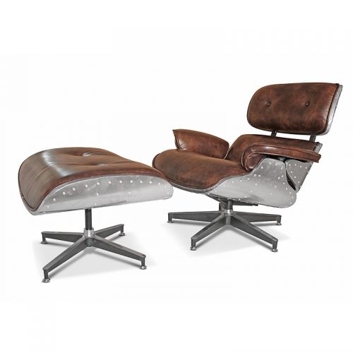 Einzigartig und handgefertigt  Lennox Stuhl & Hocker 78x75x83cm & 65x55x45cm