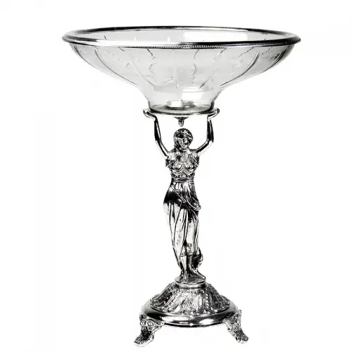 Einzigartig und handgefertigt  Schale auf Ständer 34x34x44cm