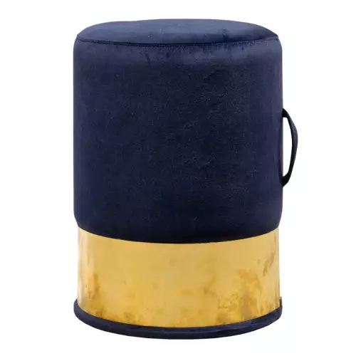 Einzigartig und handgefertigt  Runder Hocker 37 cm