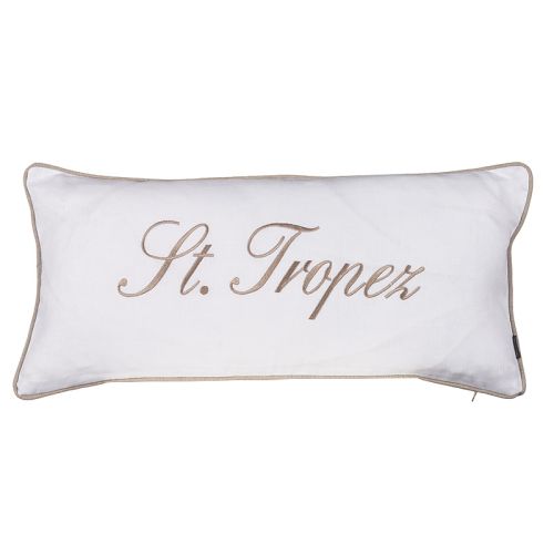 Einzigartig und handgefertigt  Leinen weiß st. tropez 30x60x10cm