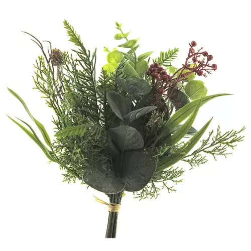 Einzigartig und handgefertigt  Eukalyptus/Kiefer Bündel grün 29cm