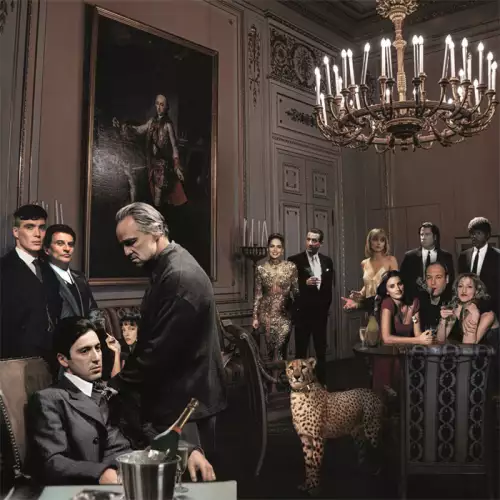 Einzigartig und handgefertigt  Wiseguys Supperclub 120x120cm Matt