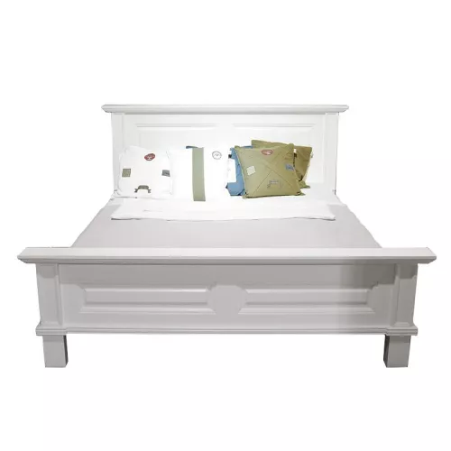 Einzigartig und handgefertigt  Cambridge Bed 140x200cm Shining White
