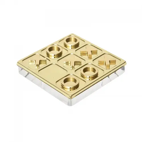 Einzigartig und handgefertigt  Tic Tac Toe 61x61x4cm with Acrylic base