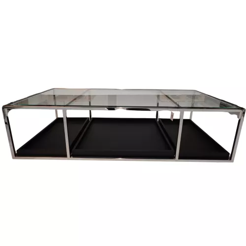 Einzigartig und handgefertigt  Coffee Table Milano 160x80x40cm With Clear Glass