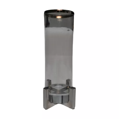 Einzigartig und handgefertigt  Hurricane Milano M 12x12x34cm Silver