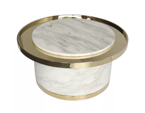 Einzigartig und handgefertigt  Couchtisch Oman aus Edelstahl 80x80x38cm