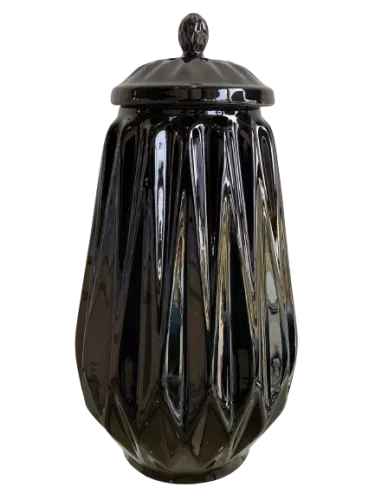 Einzigartig und handgefertigt  Vase Min Origami 01 BL 22x22x41cm