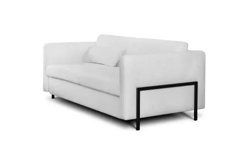 Einzigartig und handgefertigt  Como 2,5 Sitzer Schlafsofa B178xT102xH81cm (Bettfläche 160x198cm) Beine schwarz
